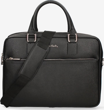 PIERRE CARDIN Document bag in Black: front