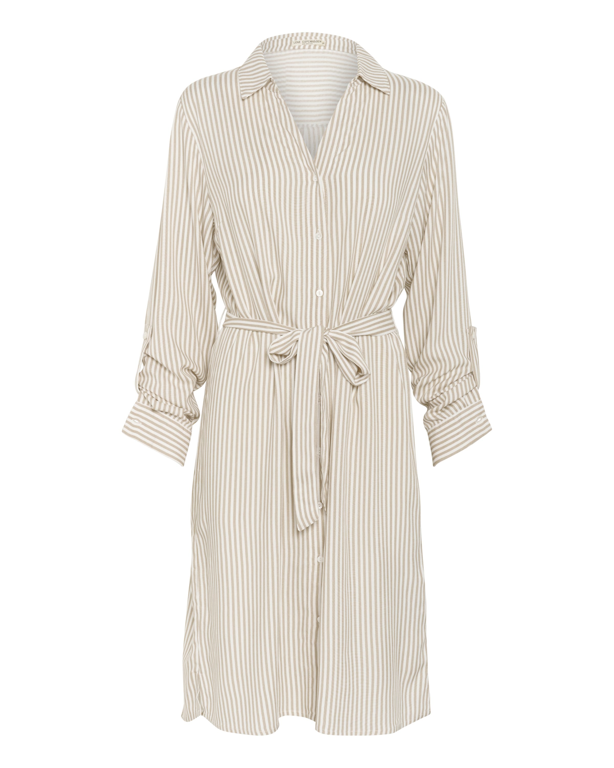 Love Copenhagen Shirt dress 'Luda' in Beige: front