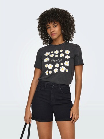 ONLY Футболка 'ONLLUCY' в Черный: спереди