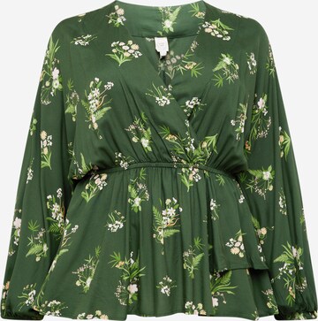 River Island Plus Blouse in Green: front