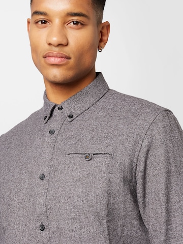 Petrol Industries Regular fit Button Up Shirt in Grey