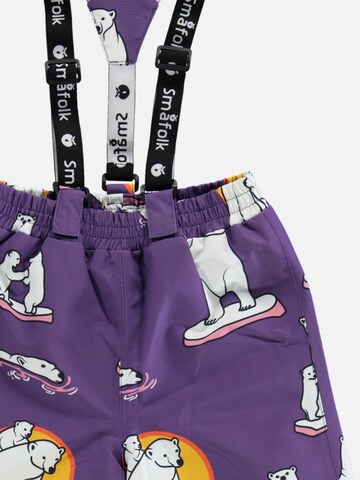 Småfolk Wide Leg Funktionshose in Lila