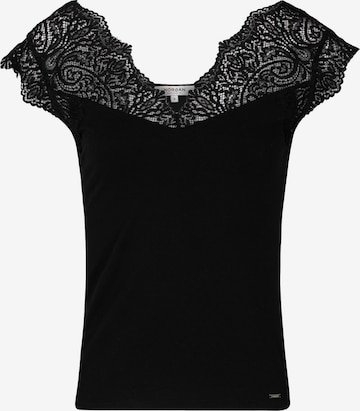 Morgan قميص 'DENO' بلون أسود: الأمام