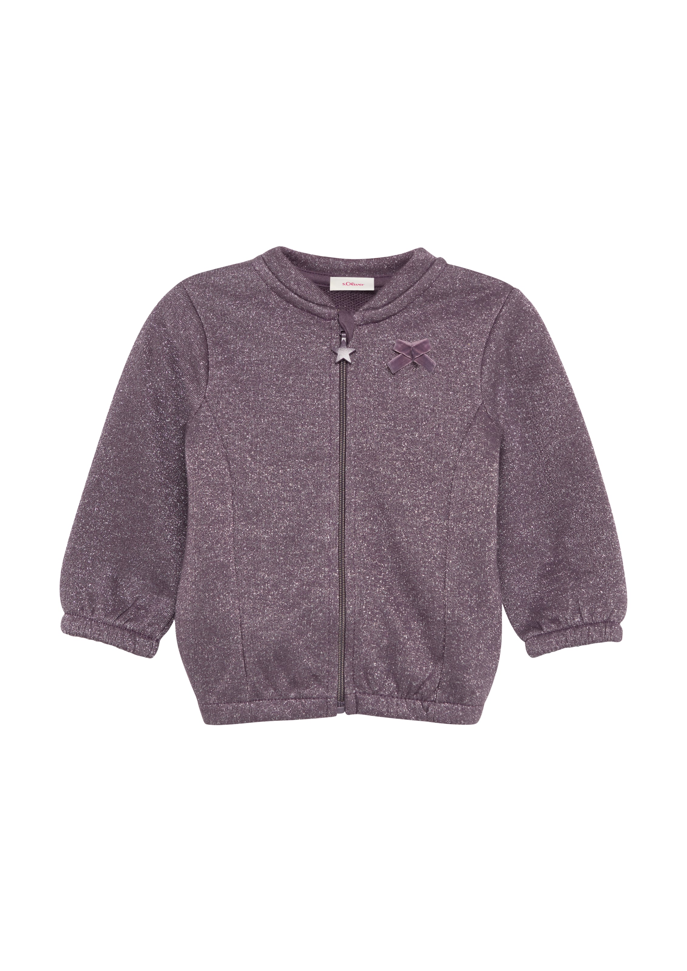 Veste de survêtement s.Oliver en violet : devant