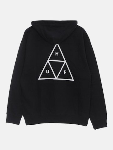 HUF Sweatshirt 'ESSENTIALS TT CREW' in Black