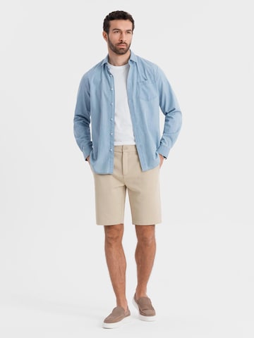 Ombre Regular Chino trousers in Beige: front