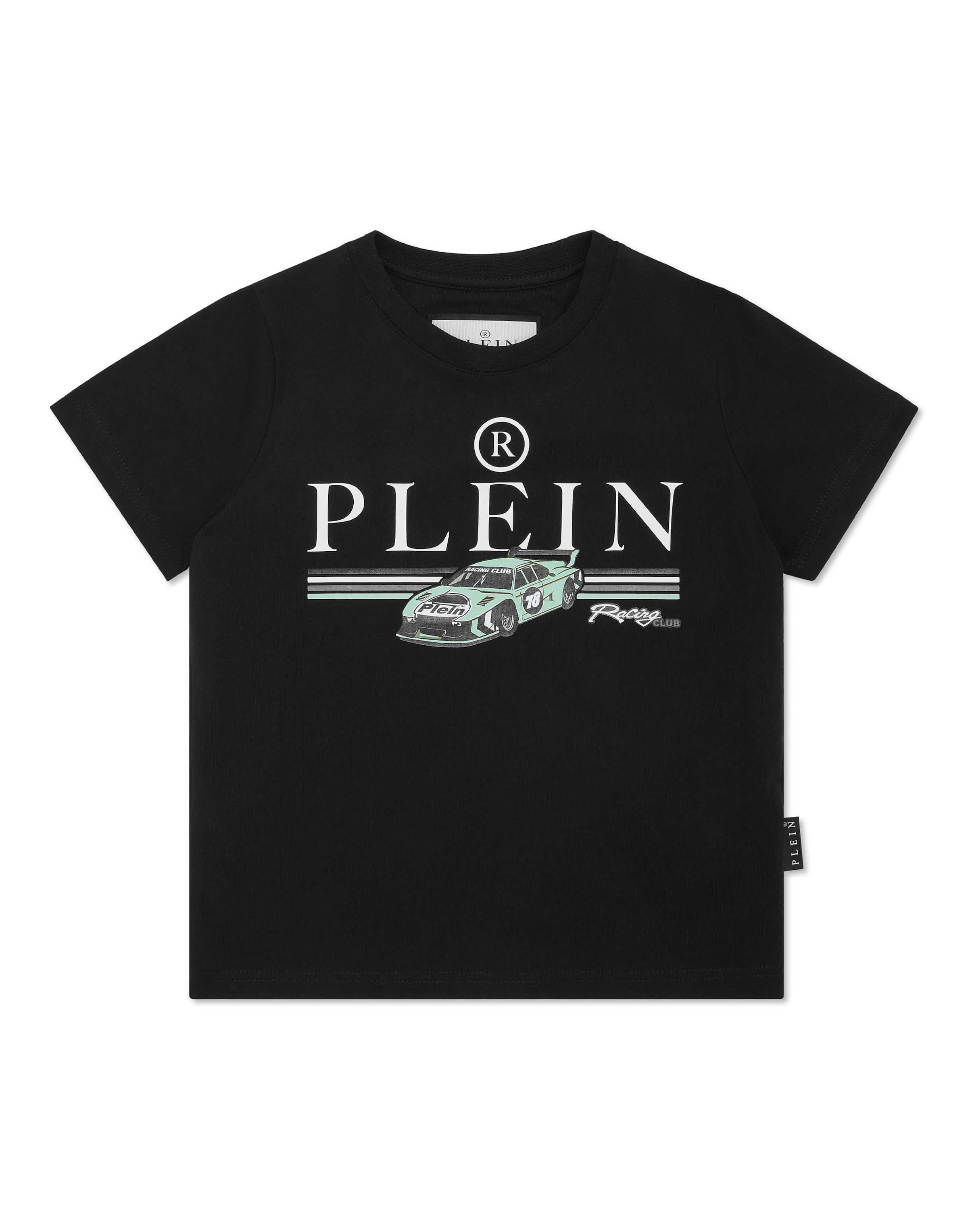 Philipp Plein - Camiseta 'Racing' en negro: frente