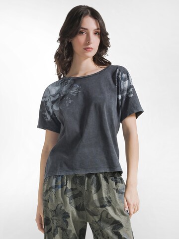 Maglietta di DEHA in nero: frontale