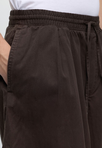 WEEKDAY Barrel Pants 'Dante Cocoon' in Brown