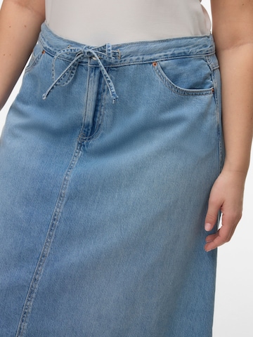 Vero Moda Curve Nederdel 'VMHilla' i blå