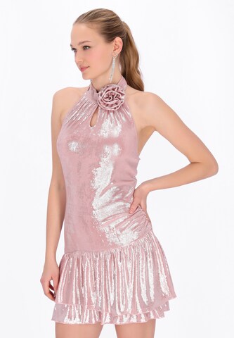 myMo at night Jurk 'Party' in Roze: voorkant