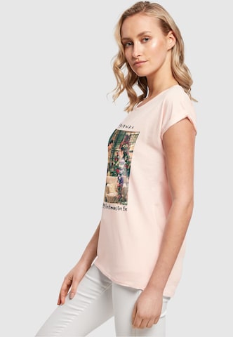 ABSOLUTE CULT T-Shirt 'Friends - Happy Christmas Eve Eve' in Pink