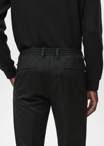MANGO MAN Slim fit Pleat-Front Pants 'Murlo' in Grey
