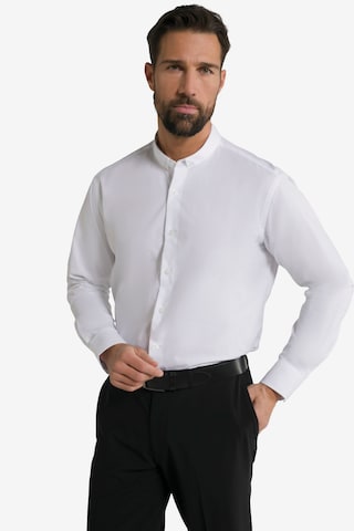 JP1880 Comfort fit Button Up Shirt in White: front