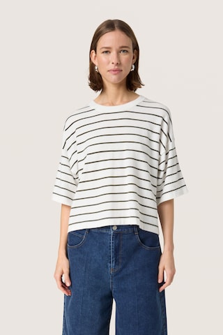 SOAKED IN LUXURY Sweater 'SLSpina' in White: front