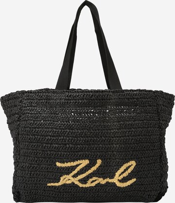 Karl Lagerfeld Schultertasche in Schwarz: predná strana