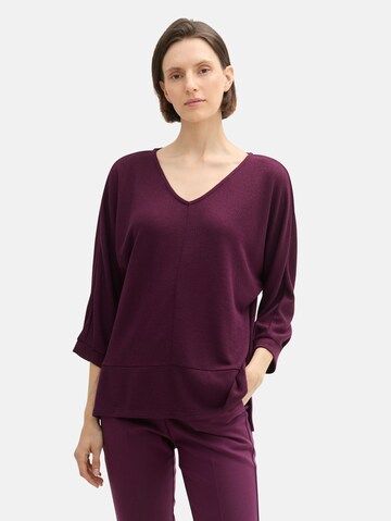 TOM TAILOR Shirt in Purple: front