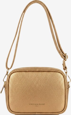 Borsa a tracolla 'Borsa a Tracolla Pelle Genuina 20x15 cm Virginia Rhinè' di Virginia Rhinè in argento: frontale