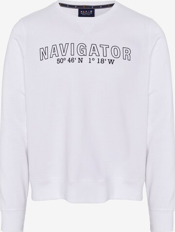 Navigator Sweatshirt in Weiß: predná strana