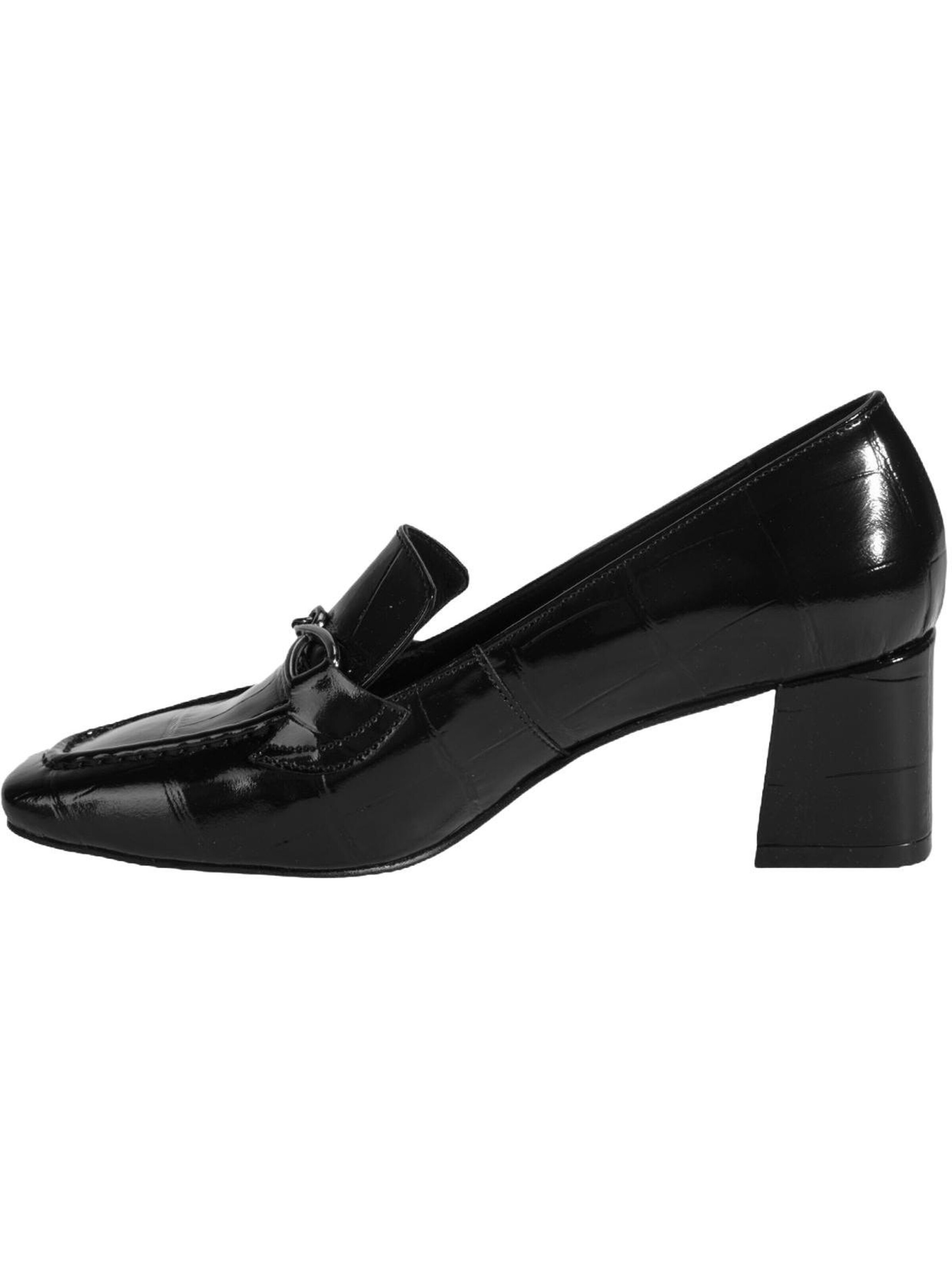Desa Mocassins in Zwart: voorkant