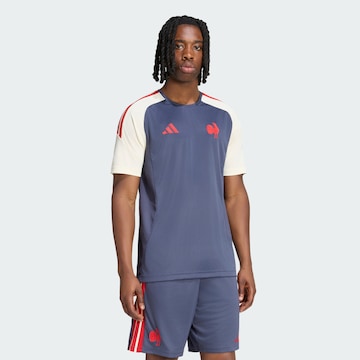Maillot 'France Rugby' ADIDAS PERFORMANCE en bleu : devant