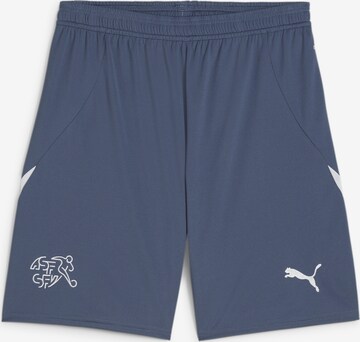 Regular Pantalon de sport 'Schweiz Replica' PUMA en bleu : devant