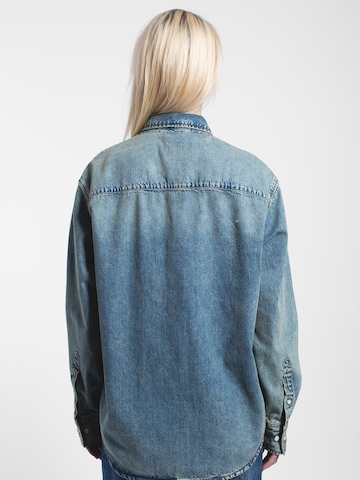 Dr. Denim Shirt 'Ray Denim' in Blauw