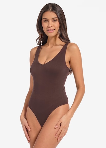 MAGIC Bodyfashion - Body 'Everybody' en marrón: frente