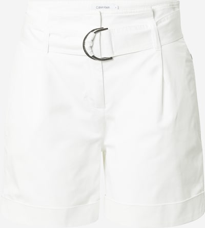 Calvin Klein Bukser med lægfolder i hvid, Produktvisning