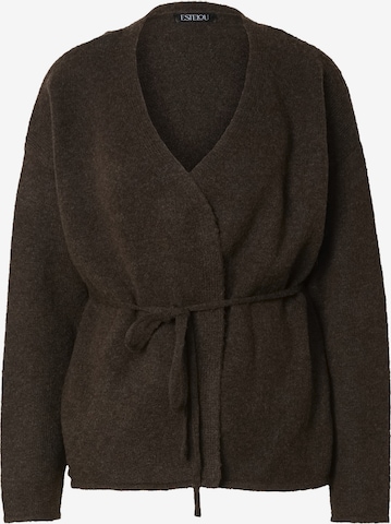 Estelou Strickjacke in Braun: Vorderseite