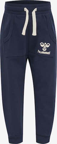 Hummel Tapered Pants in Blue: front