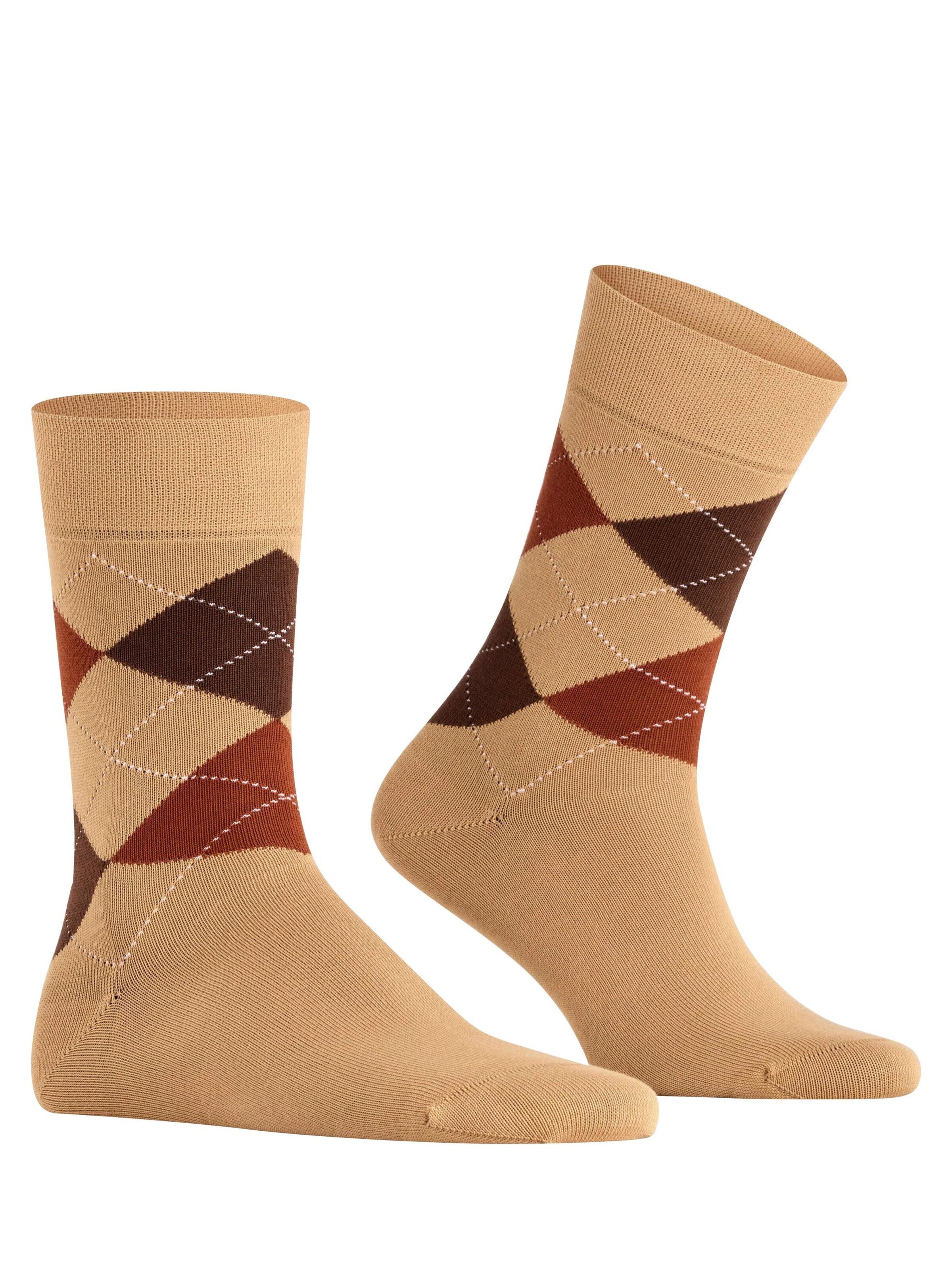 FALKE Socks 'Sensitive Argyle' in Beige