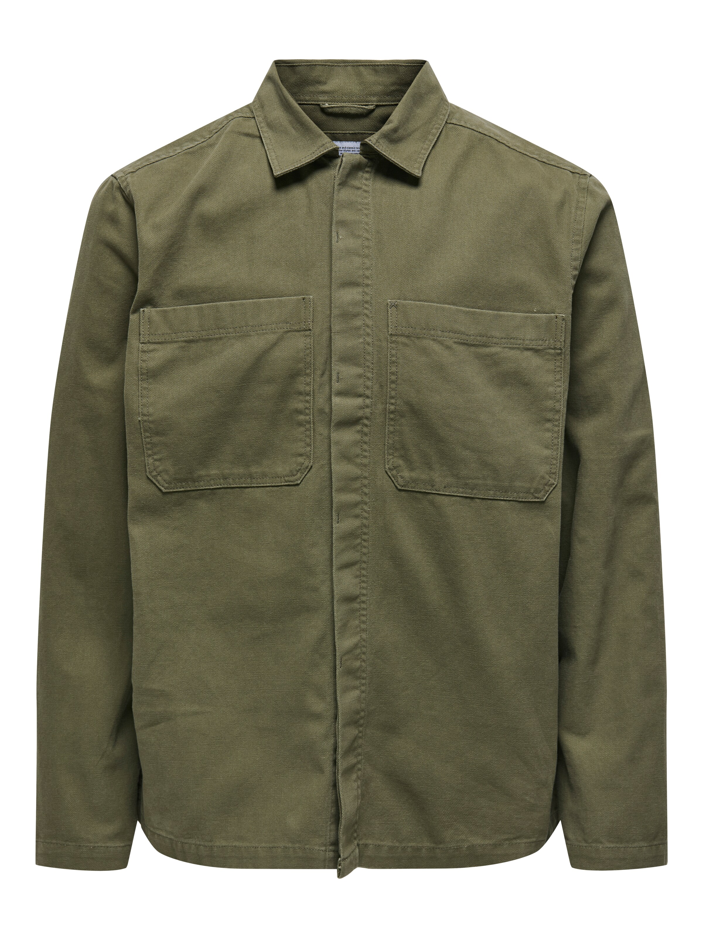 Only & Sons Přechodná bunda 'ONSLEDGER' – zelená: přední strana