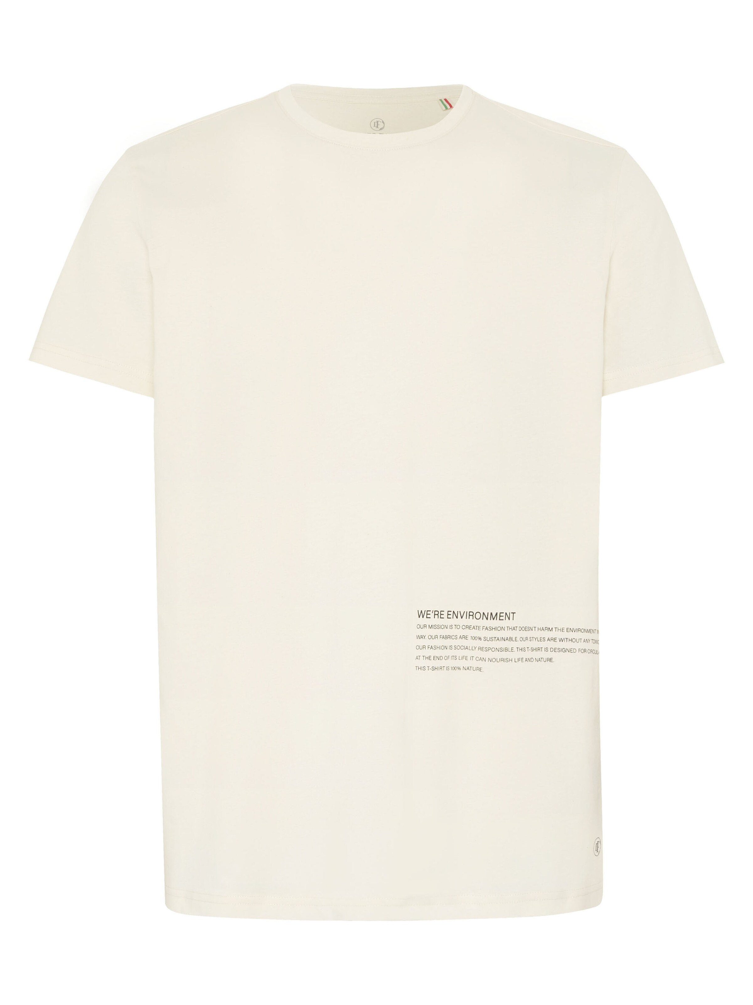 Detto Fatto Shirt ' mit Statement-Schriftzug ' in White: front