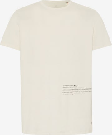 Detto Fatto Shirt ' mit Statement-Schriftzug ' in White: front