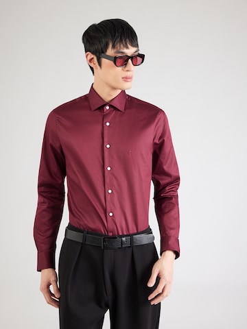 Michael Kors Слим Деловая рубашка в Красный: спереди