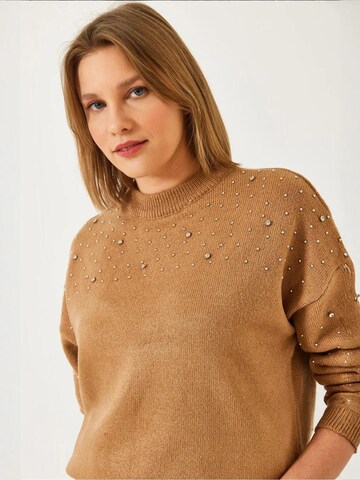 Bianco Lucci Kampsun 'Pullover', värv pruun: eest vaates