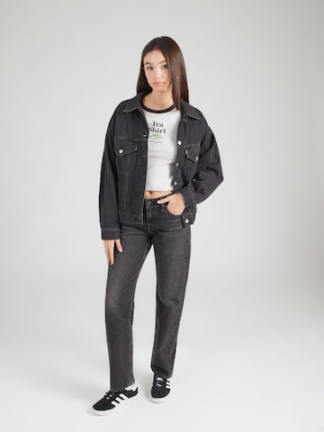 LEVI'S ® Regular Jeans 'Low Straight' in Zwart