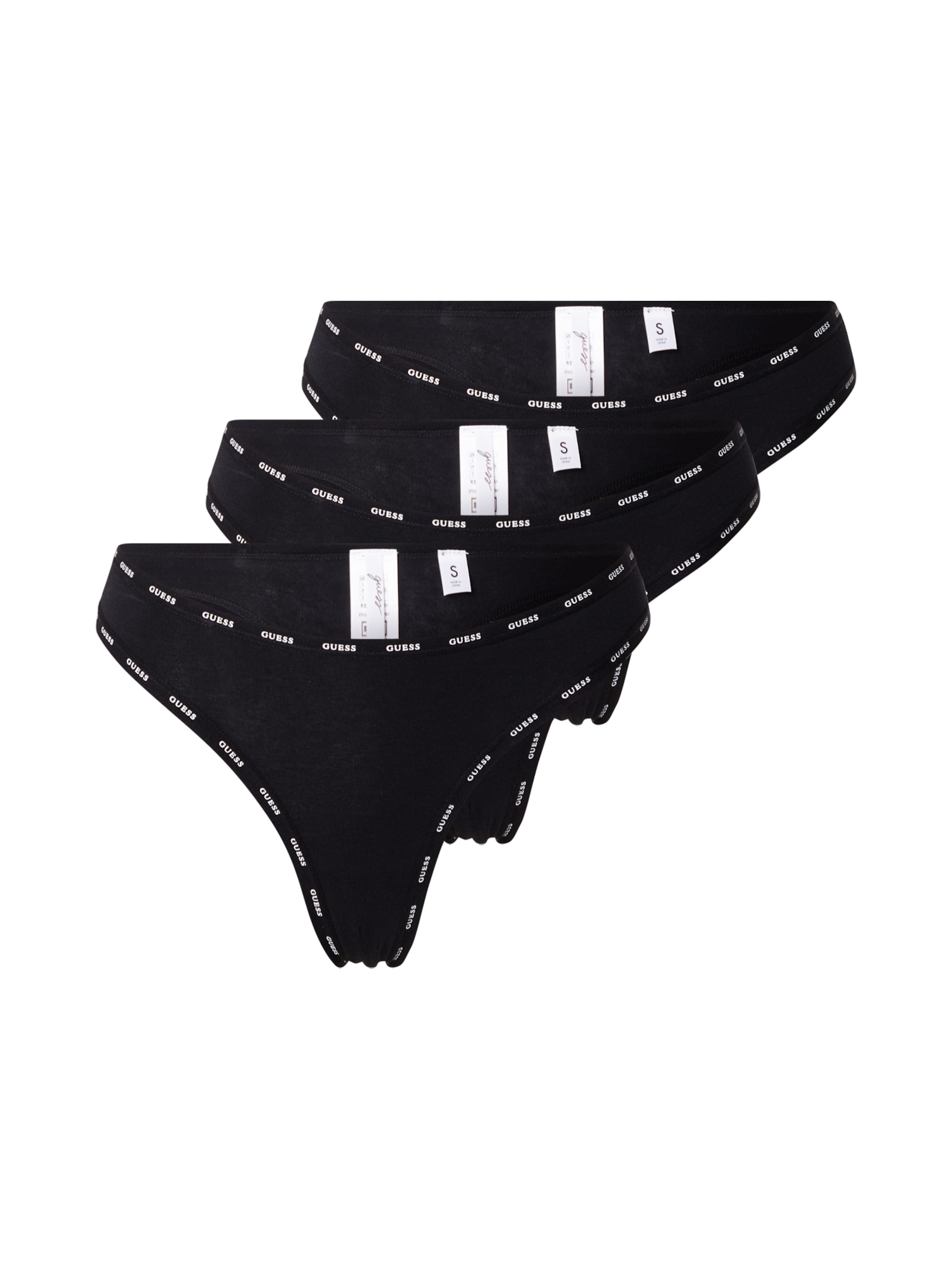 GUESS Tanga – černá: přední strana