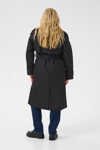 Manteau mi-saison '' KAFFE CURVE en noir
