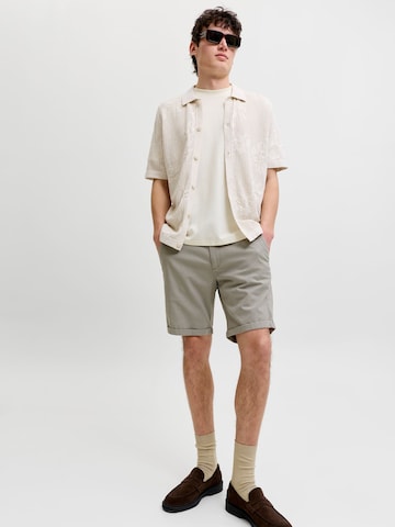 JACK & JONES Regularen Chino hlače 'JPSTFury' | siva barva