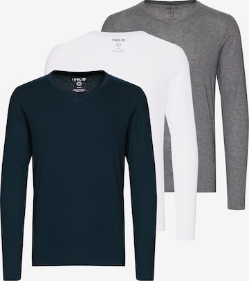 Maglietta 'BASIL' di !Solid in grigio: frontale