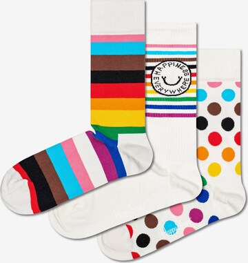 Happy Socks Nogavice | bela barva: sprednja stran