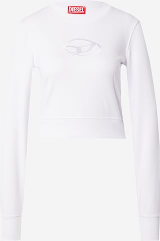 DIESEL Μπλούζα φούτερ σε λευκό: μπροστά