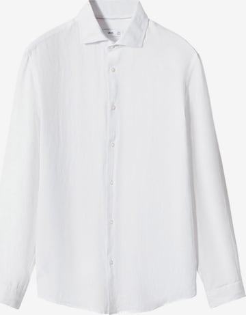 MANGO MAN Regular fit Button Up Shirt 'Parrot' in White: front