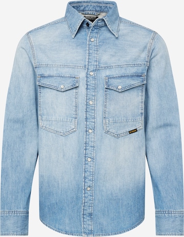 G-Star RAW Regular fit Overhemd 'Dakota' in Blauw: voorkant