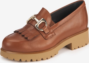 Peter Hahn Moccasins in Brown: front