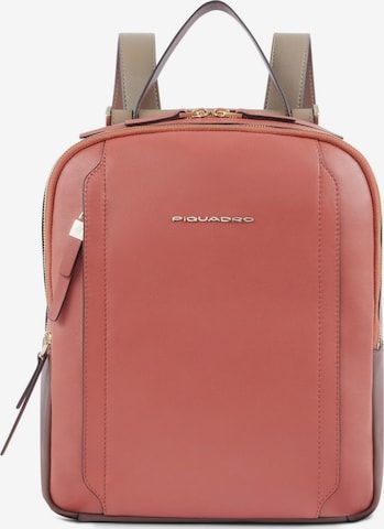 Piquadro Backpack in Orange: front