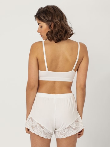 Erlich Textil - Pantalón de pijama 'Greta' en blanco
