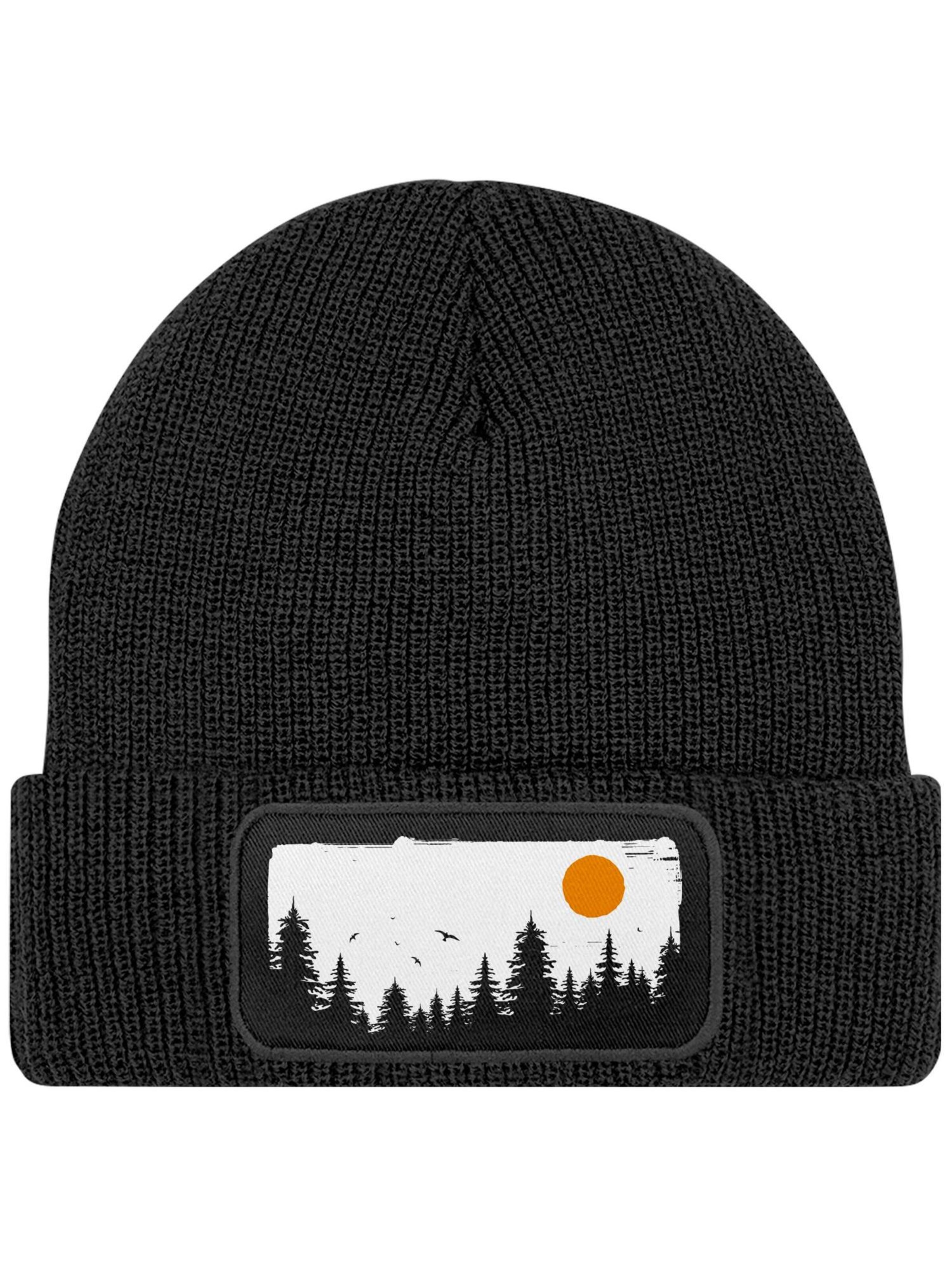 Neverless Beanie 'Braumkette' in Black